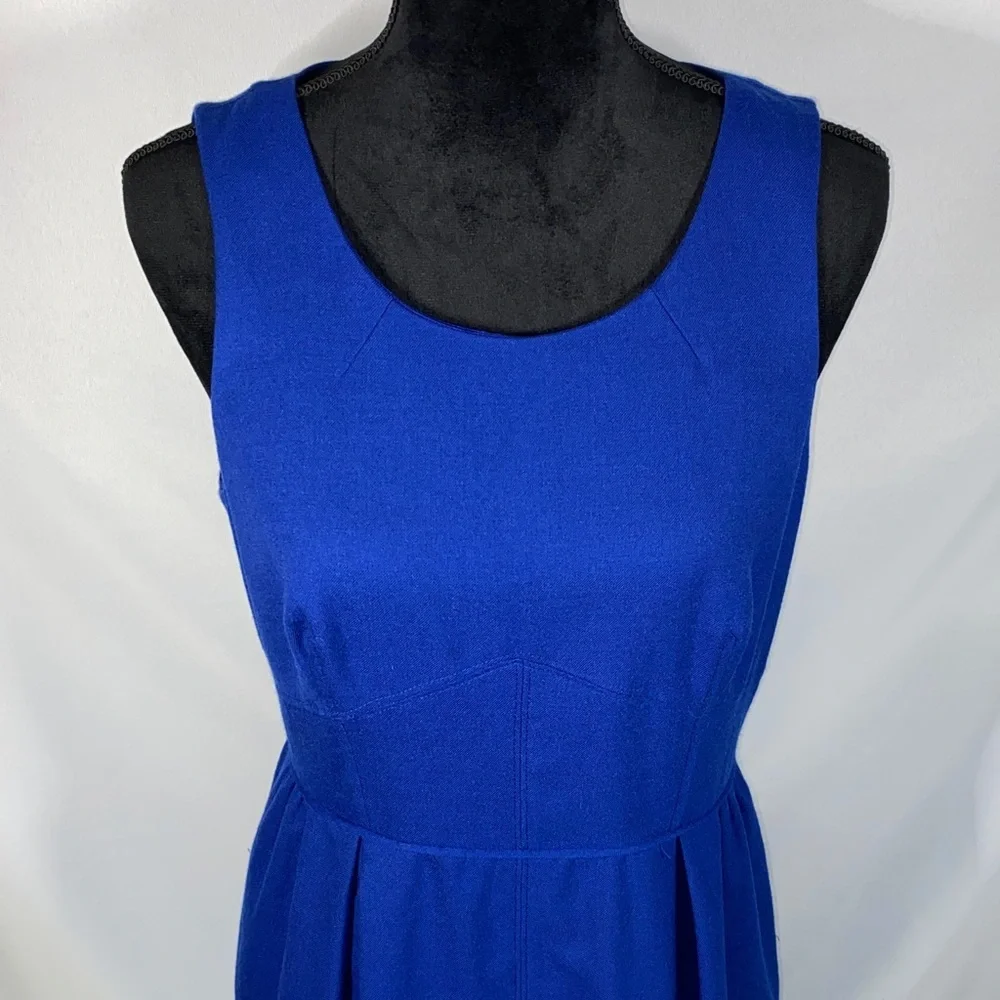 J. Crew Allie Dress Blue Sleeveless Size 8